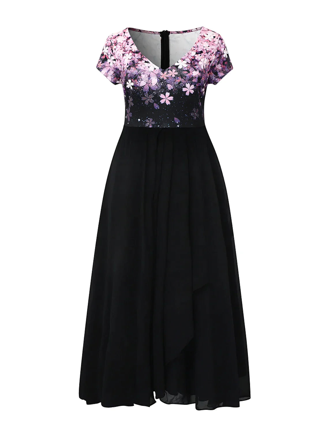 Cade Florale Eleganz Midi Spitzenkleid 4
