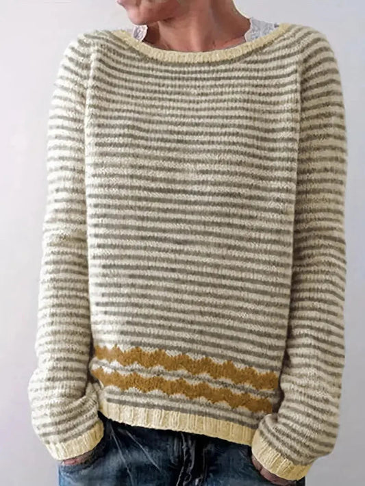 Camel - Gestreifter Pullover 1