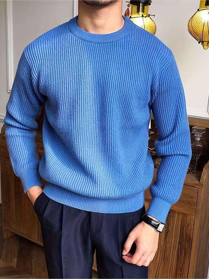 Eleganter strukturierter Pullover 9
