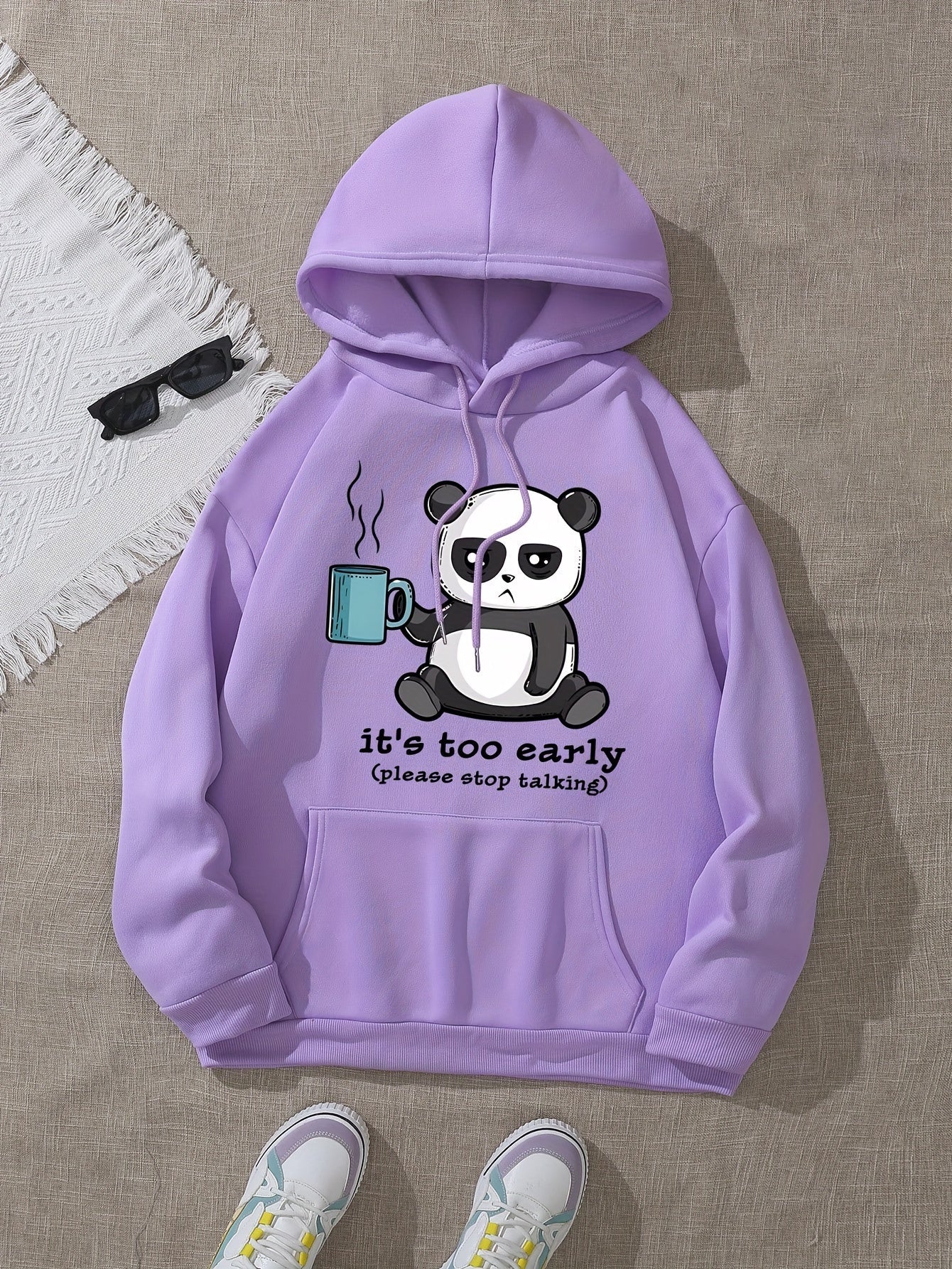 Lässiger Pullover Fleece Hoodie mit Kapuze für Damen | Perfekt für Freizeit 8