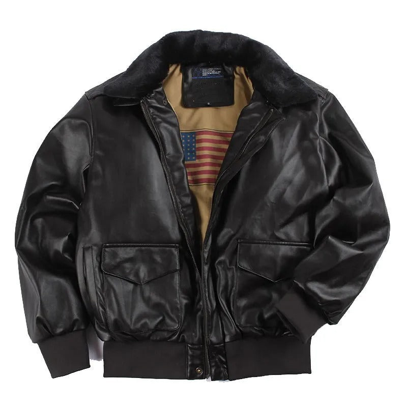 Lester - Winter Vintage Leder Motorradjacke 1
