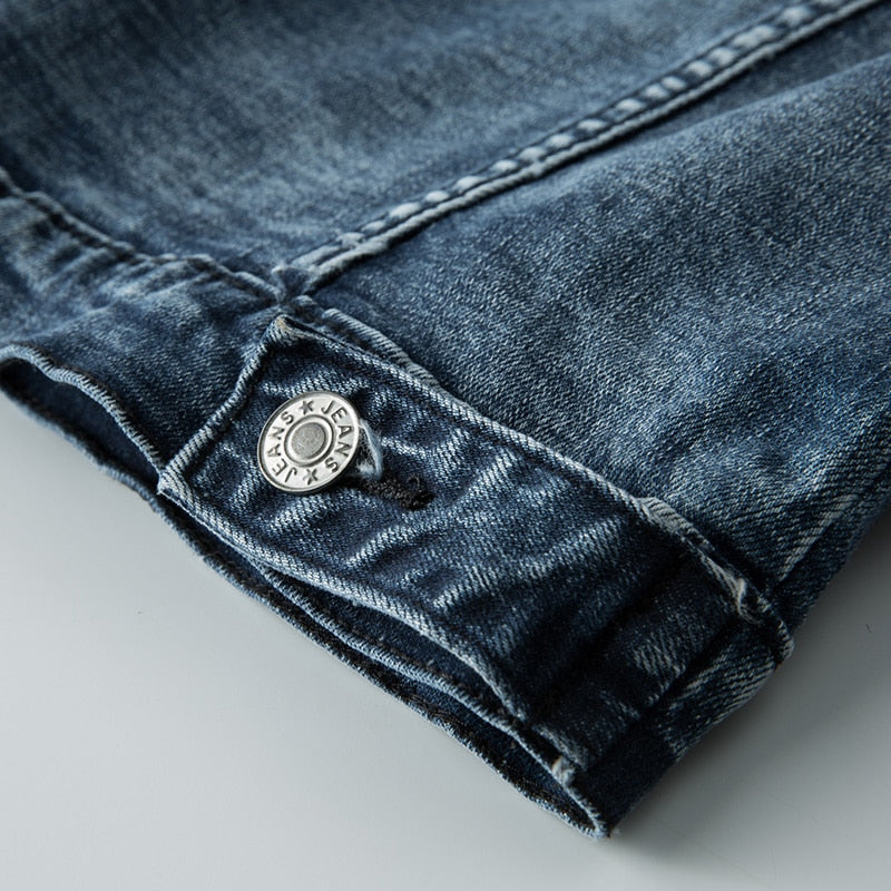 Stylische denim-jacke - mherk 4