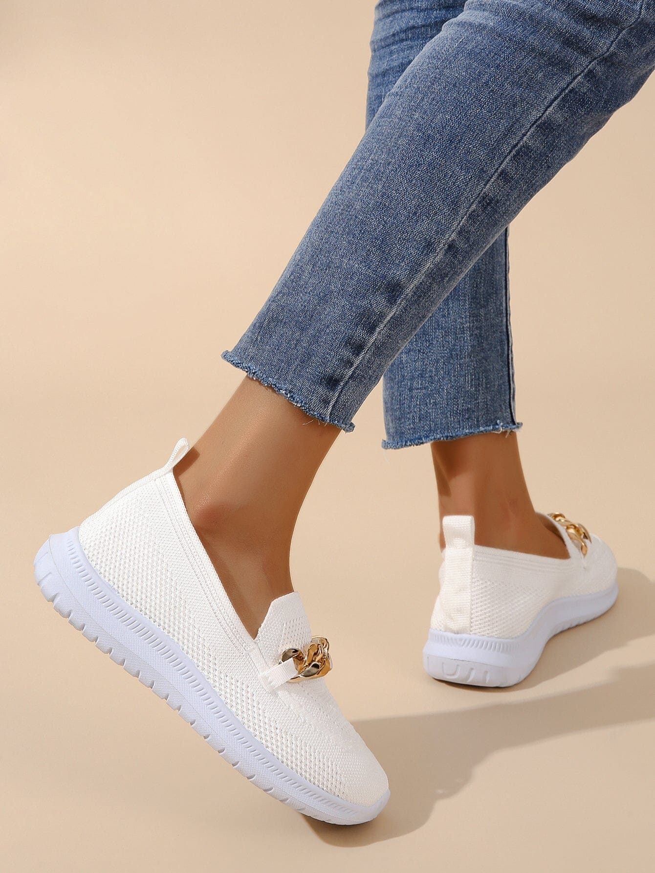 Aimée - lässige Slip-On Sneaker Damen | Sneaker aus atmungsaktivem, flexiblem Strickmaterial 2