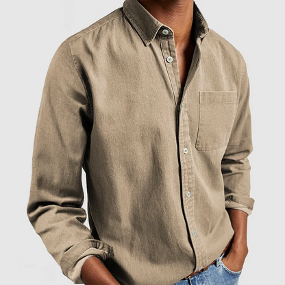 Alex Casual Shirt – Lässiges Langarmhemd aus 100% Baumwolle für Alltag & Business-Casual 1