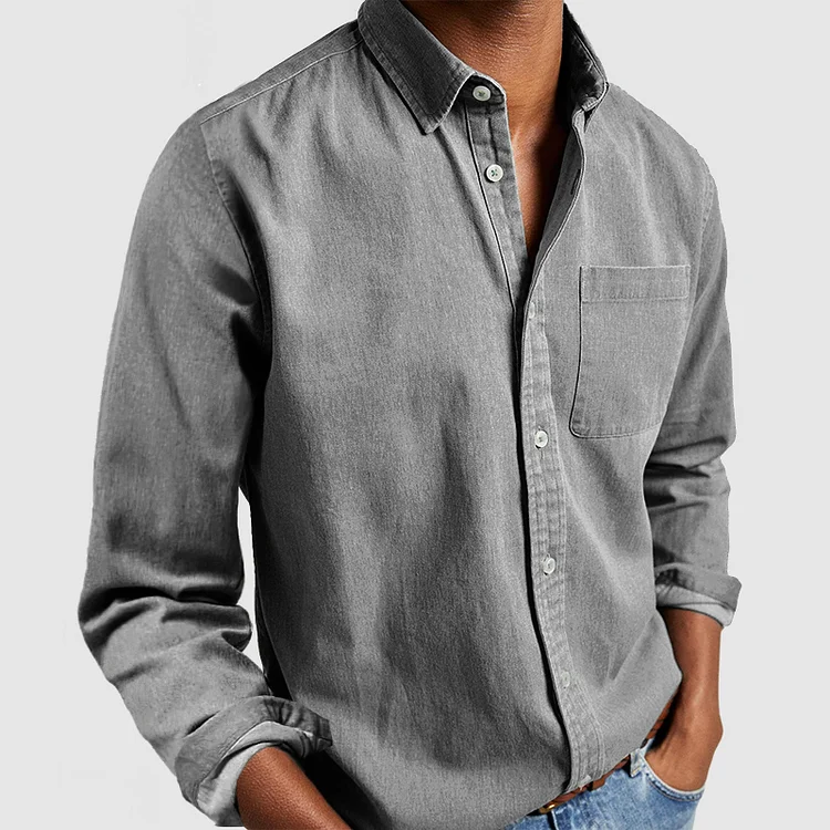 Alex Casual Shirt – Lässiges Langarmhemd aus 100% Baumwolle für Alltag & Business-Casual 3