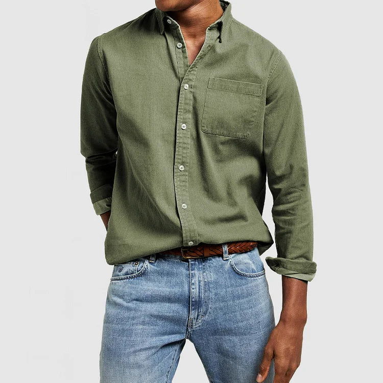 Alex Casual Shirt – Lässiges Langarmhemd aus 100% Baumwolle für Alltag & Business-Casual 6