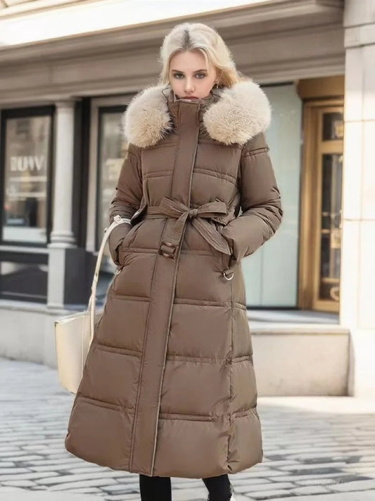 Alexa - Luxuriöser langer Parka-Mantel 0