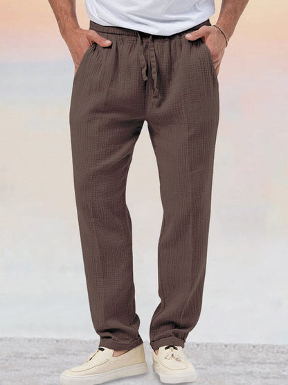 Asher - Lässiges Baumwoll-Leinen-Set für Herren 8