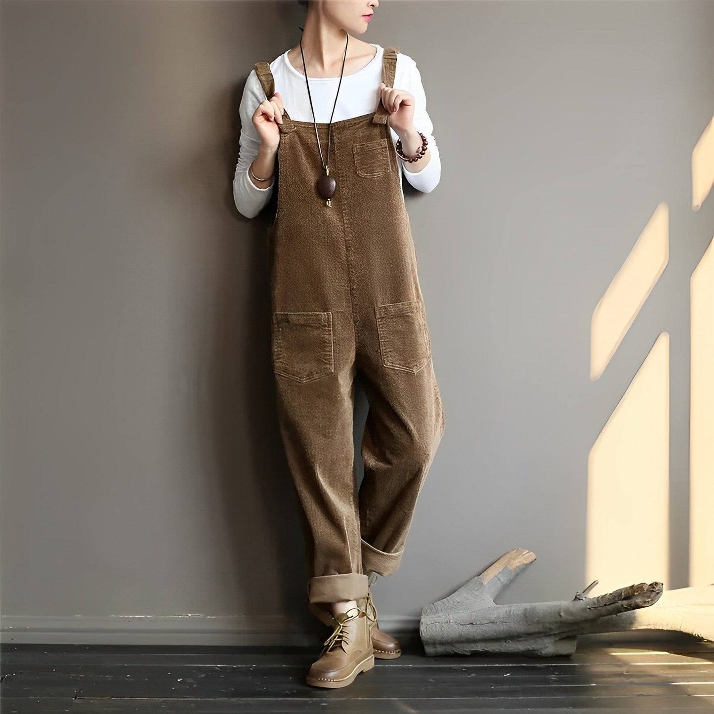 BLAKELY Retro Stil Cord Overall 0