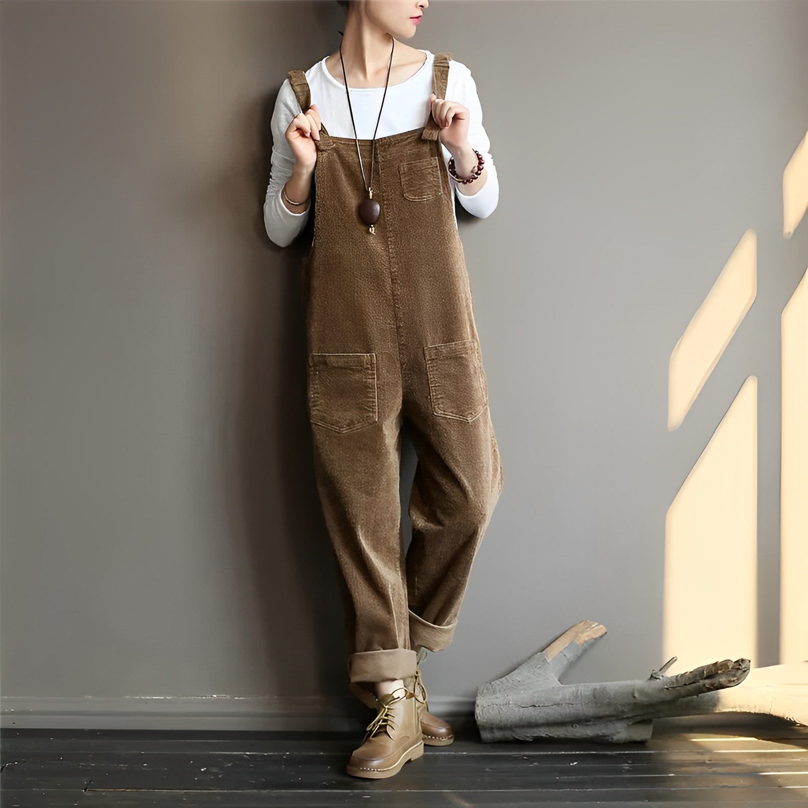 BLAKELY Retro Stil Cord Overall 0