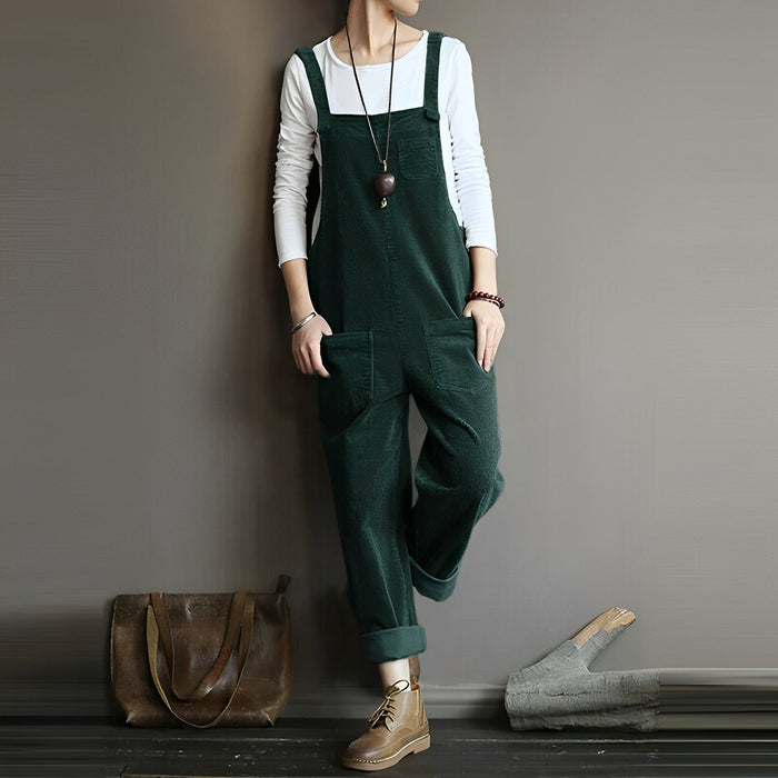 BLAKELY Retro Stil Cord Overall 3