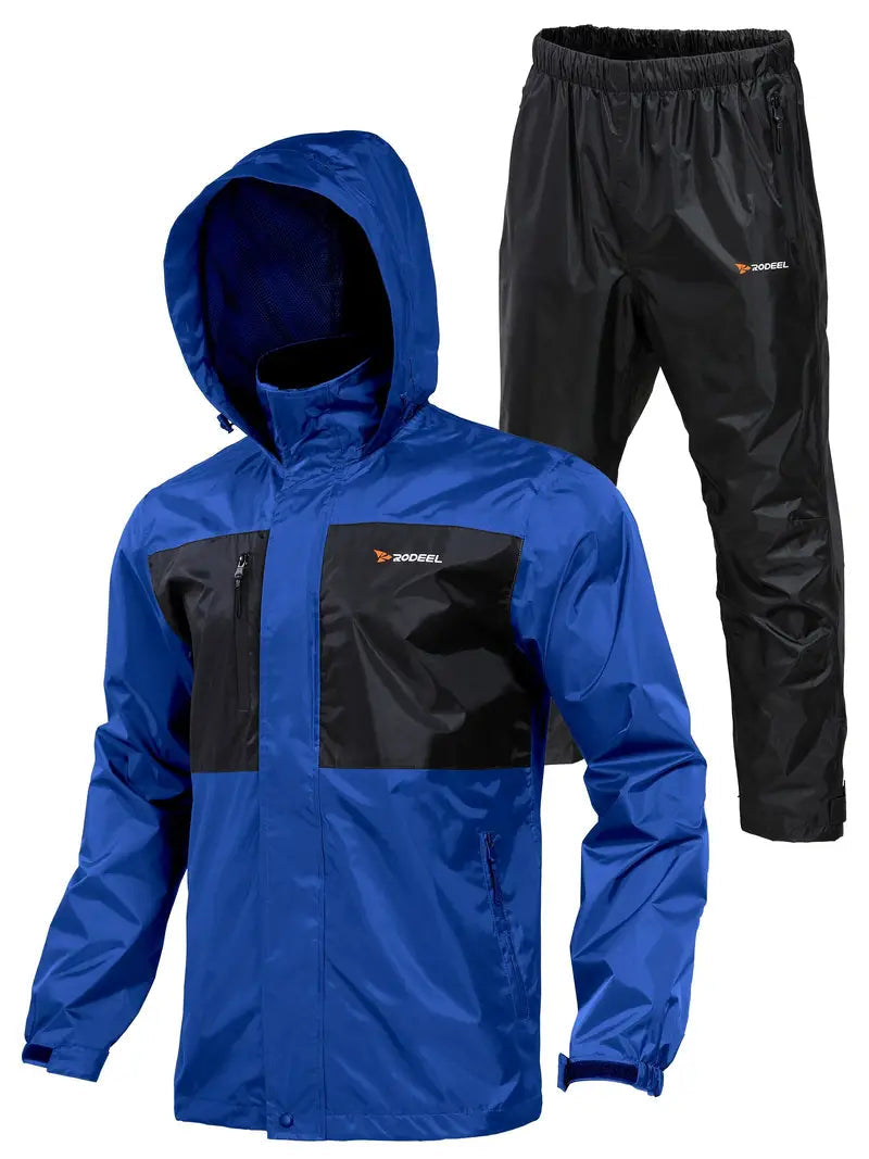 Bequeme Outdoor Atmungsaktive Regenjacke Mit Hose Für Herren | Perfekt Für Outdoor-Aktivitäten 2
