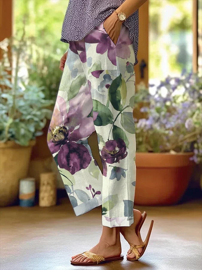 Bertina - Hose - Floral - Leistungsstarkes Gewebe - Ideal für Frühling/Sommer für Damen 0