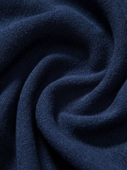 Bluse mit kurzen Ärmeln und Leinenhosen Sommer set für herren 5