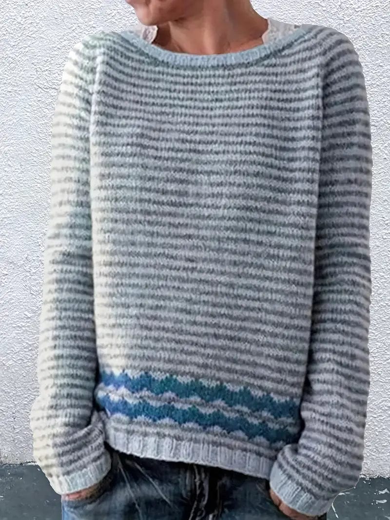 Camel - Gestreifter Pullover 0