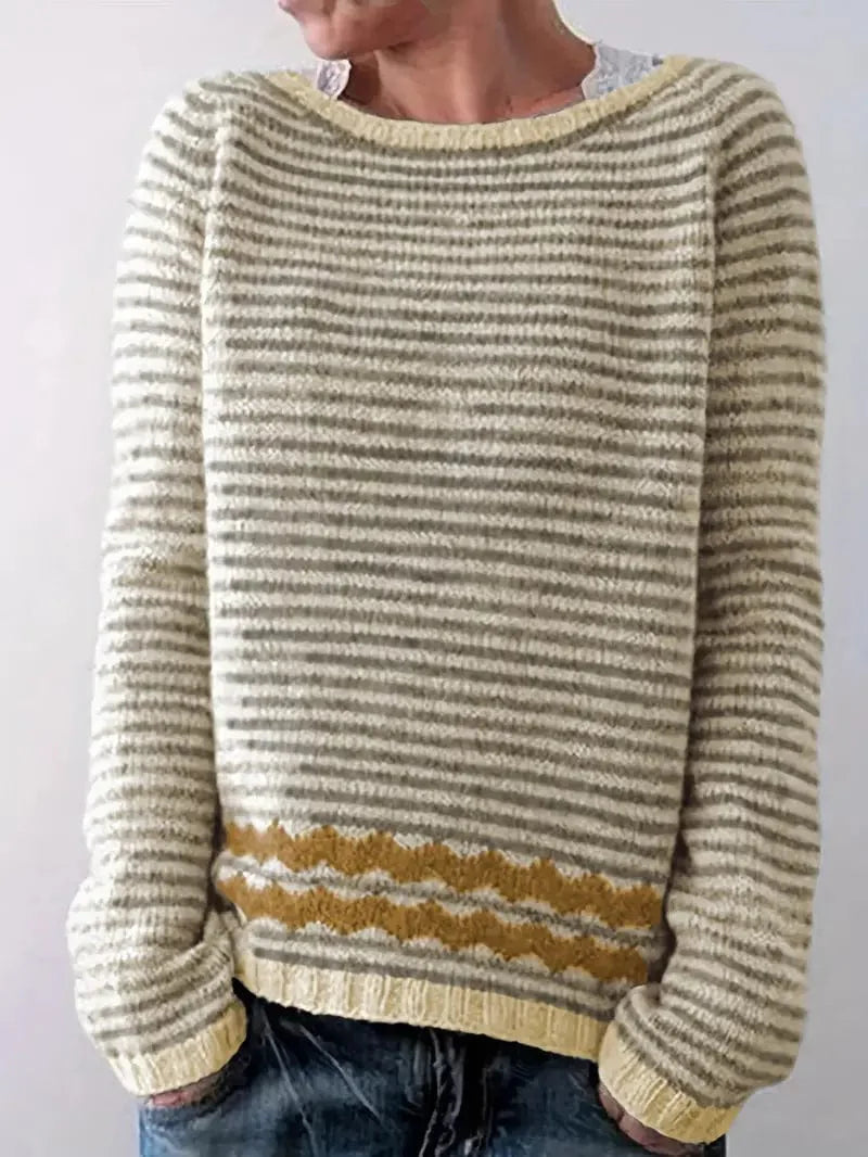 Camel - Gestreifter Pullover 1