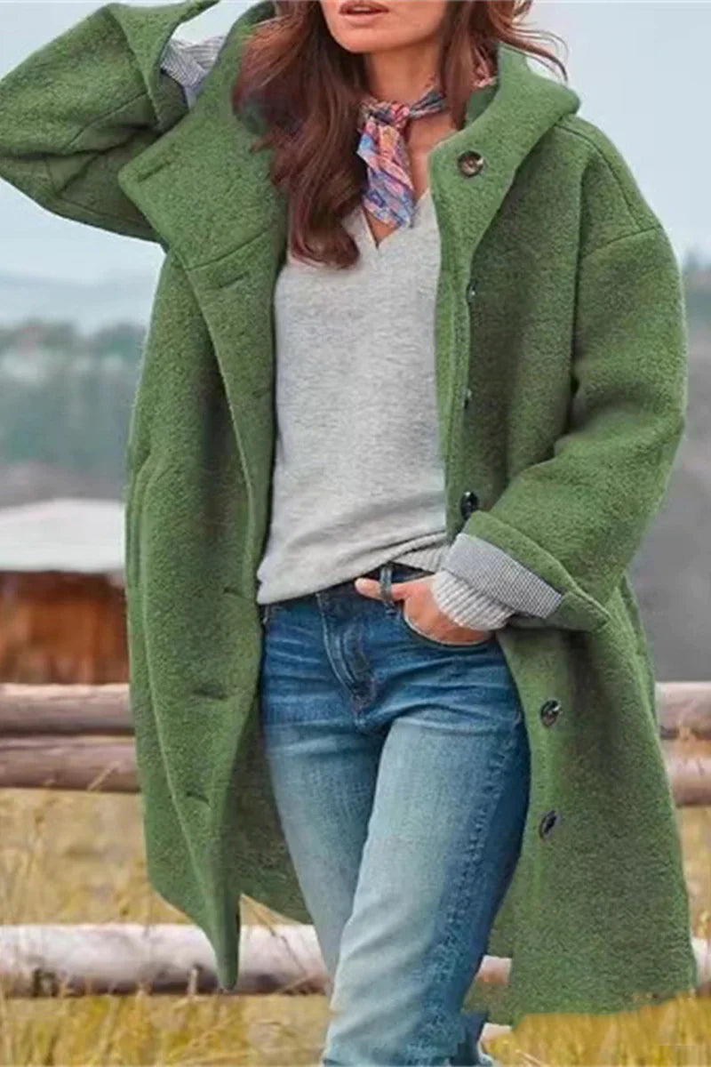 Crista | Eleganter einfarbiger Mantel 4