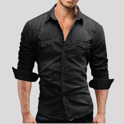 Davian | Herren-Denim-Hemd 3