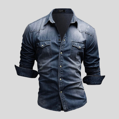 Davian | Herren-Denim-Hemd 4