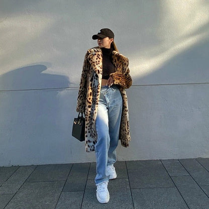 Felicitas Lose Tiger Druck Mantel 3