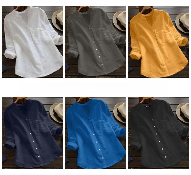 Flynn's Leinen-Baumwoll-Mischung Freizeithemd 8