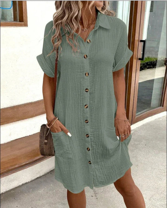 Gabriele | damen elegantes hemdkleid 1