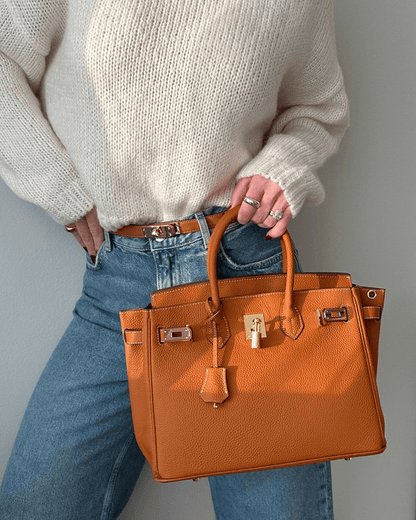 Große Leder handtasche für Frauen 1