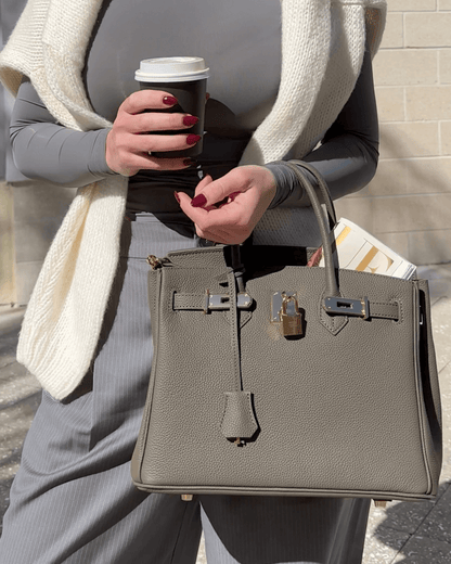 Große Leder handtasche für Frauen 3