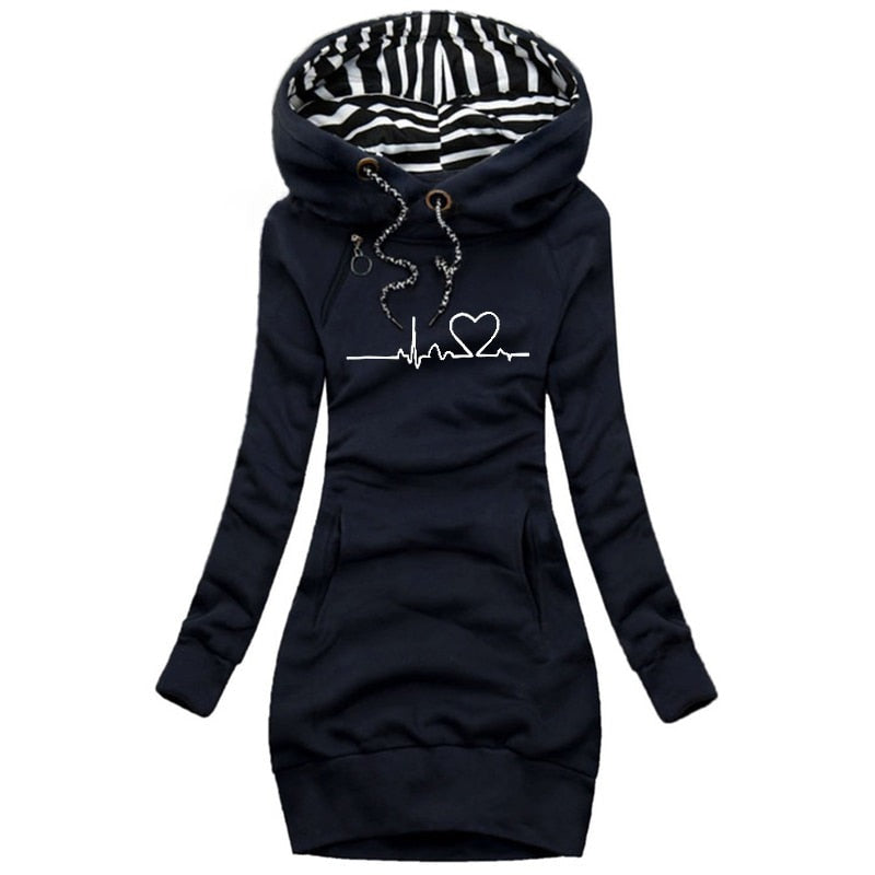 Heartbeat Pullover - Fashion Winter Pullover Kleid 3