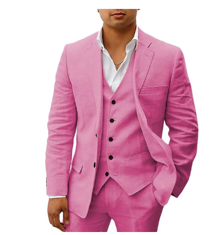 Herrenanzug aus Leinen, 3 teilig - Zaviar 3