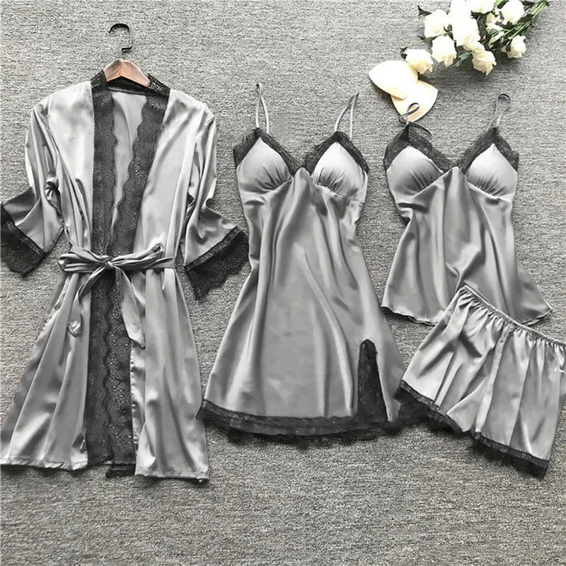 Jara - Satin-Pyjama-Set 4