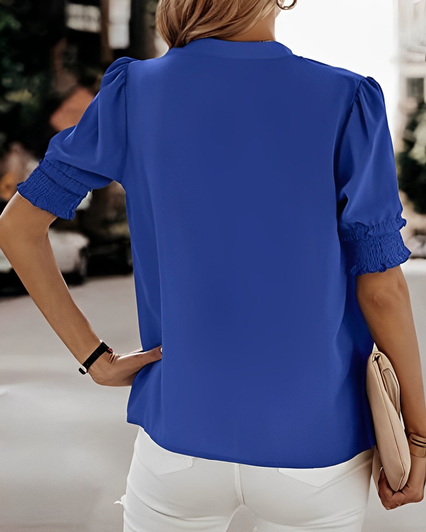 Jente - Bluse mit V-Ausschnitt 4