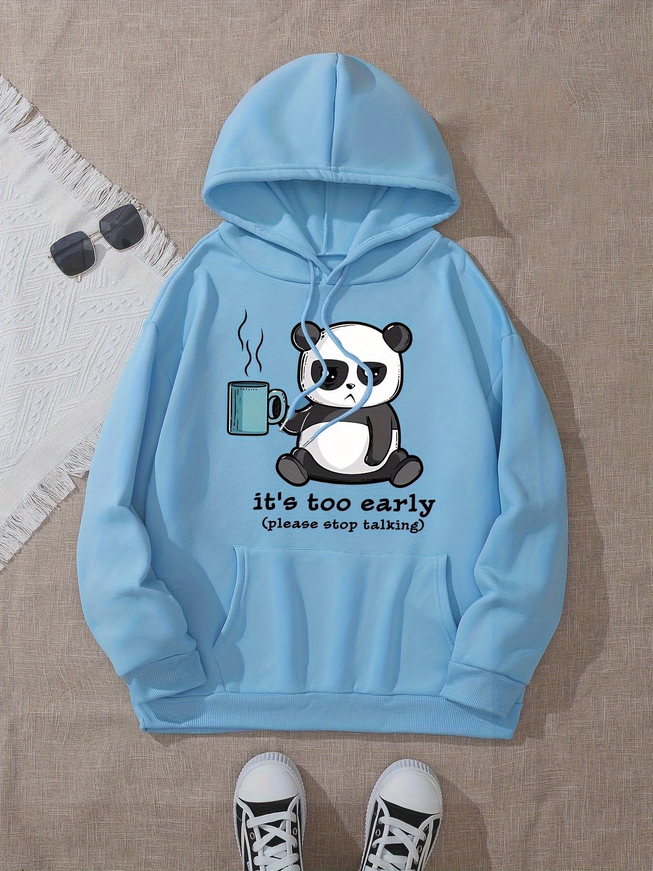 Lässiger Pullover Fleece Hoodie mit Kapuze für Damen | Perfekt für Freizeit 6