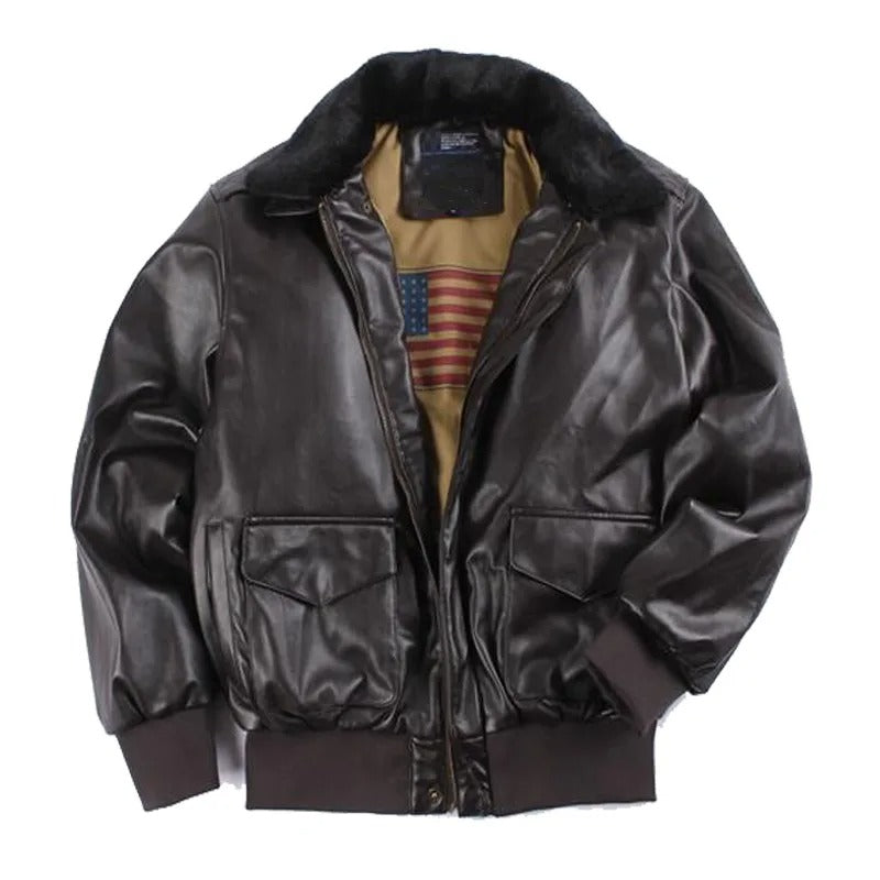 Lester - Winter Vintage Leder Motorradjacke 0