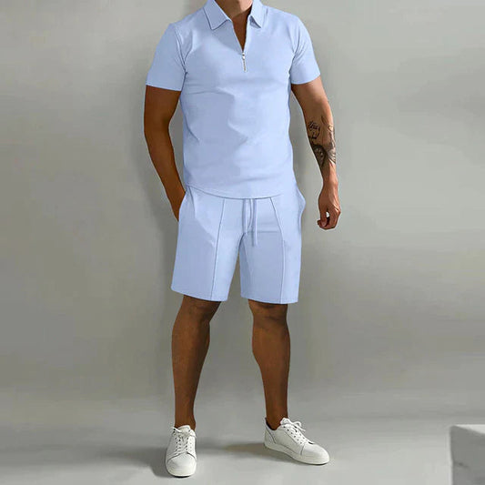 Lorenzo | Zweiteiliges Set - Luxuriöses Polo und Shorts Sommerset für Männer 1