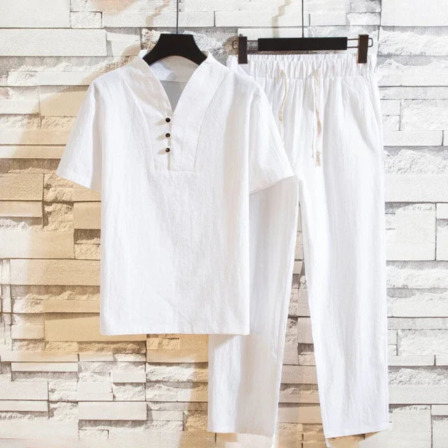 Marcel - Leinenhemd & Hose für Männer 0