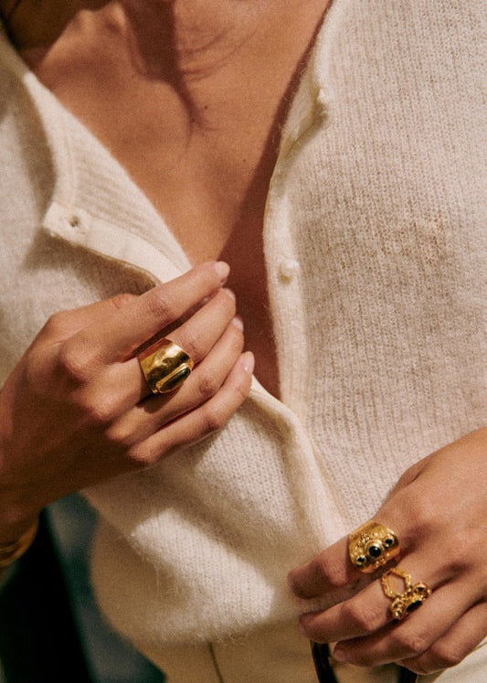 Marge - Superweiche Chint-Strickjacke mit Knöpfen 1