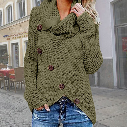 Marybeth - Moderner A-symmetrischer Rollkragenpullover mit stilvollen Details 6