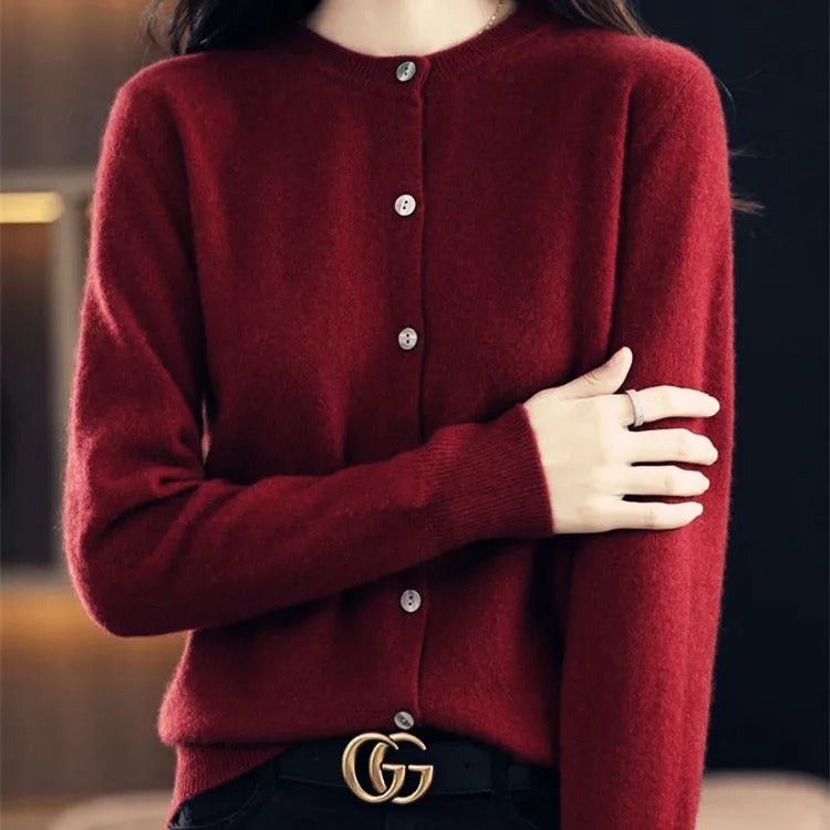 Mélody - O Ausschnitt gestrickt Pullover 2