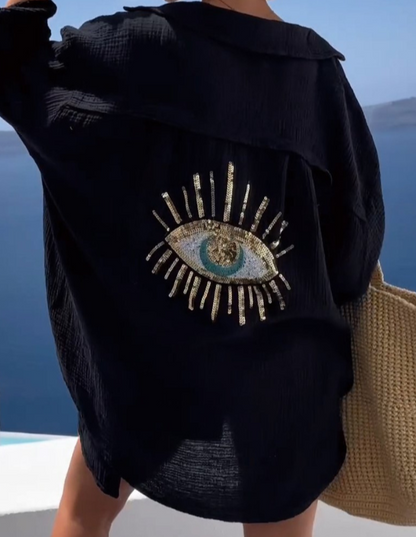 Miriam | Damen Hemd mit Nazar Auge 2