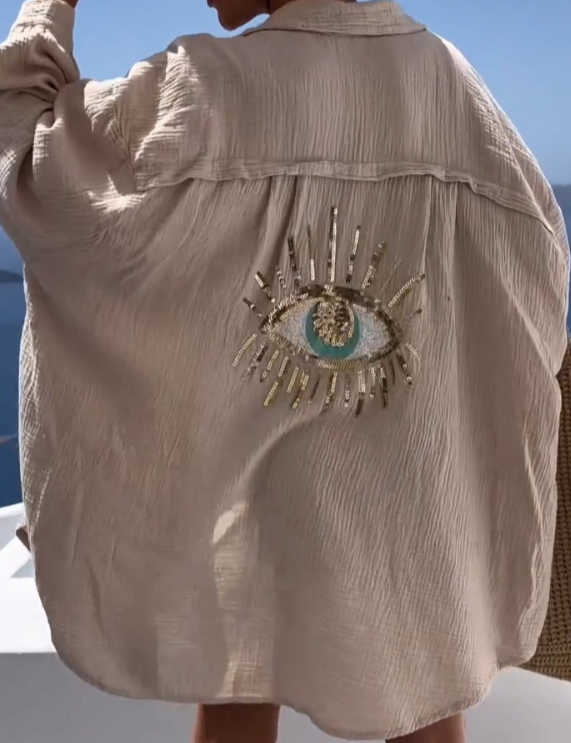 Miriam | Damen Hemd mit Nazar Auge 3