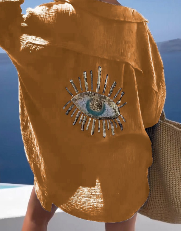 Miriam | Damen Hemd mit Nazar Auge 4