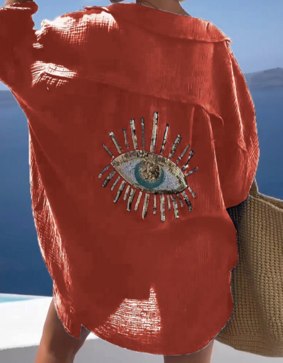 Miriam | Damen Hemd mit Nazar Auge 5