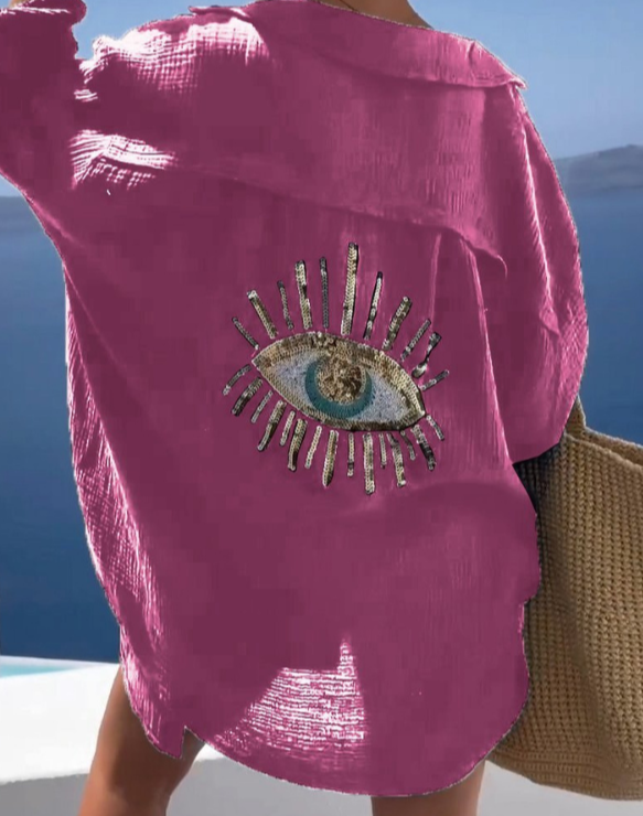 Miriam | Damen Hemd mit Nazar Auge 6