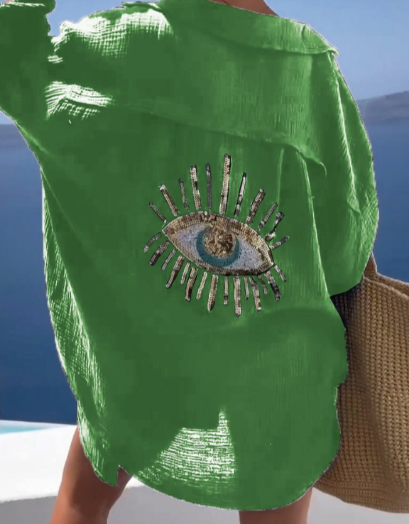 Miriam | Damen Hemd mit Nazar Auge 8