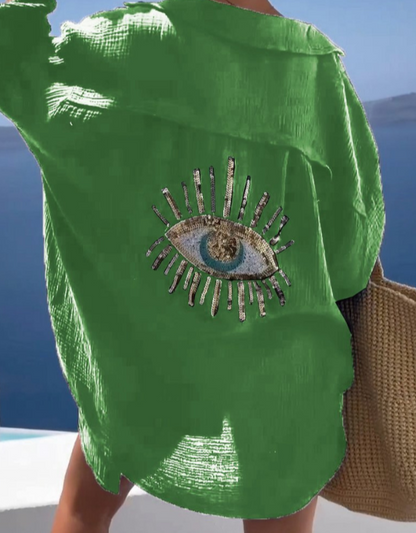 Miriam | Damen Hemd mit Nazar Auge 8