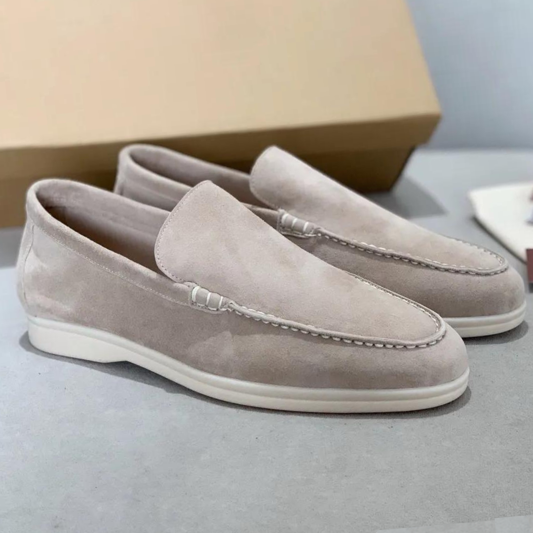 Stefano Luxus-Loafers aus Wildleder – Elegante Slipper mit Lederinnensohle für Herren 1