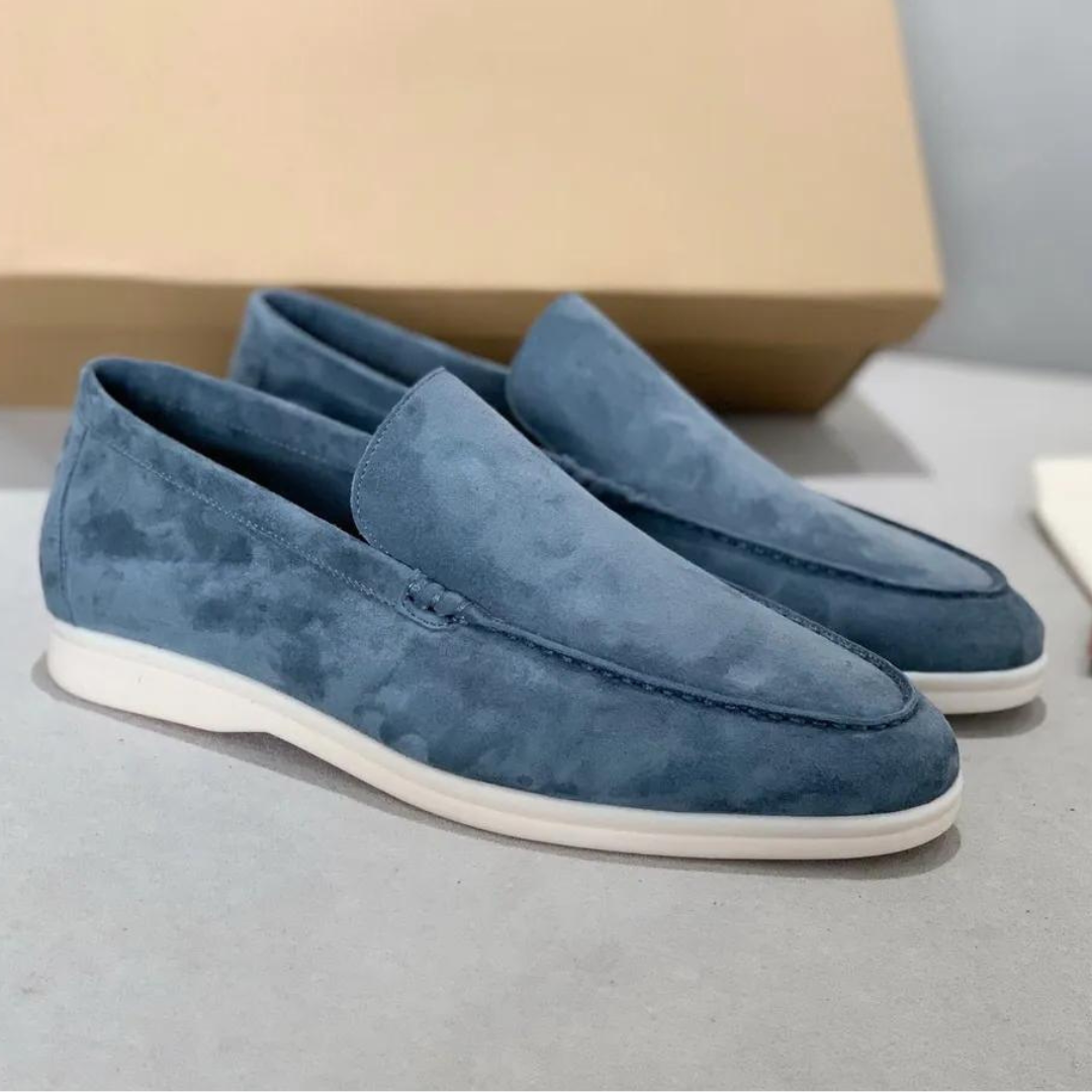 Stefano Luxus-Loafers aus Wildleder – Elegante Slipper mit Lederinnensohle für Herren 2