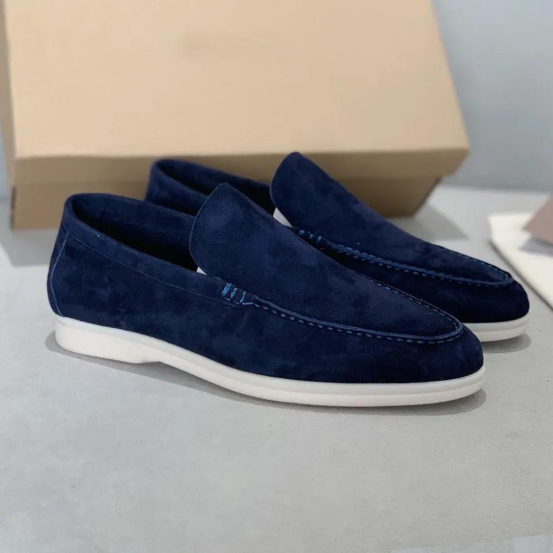 Stefano Luxus-Loafers aus Wildleder – Elegante Slipper mit Lederinnensohle für Herren 3