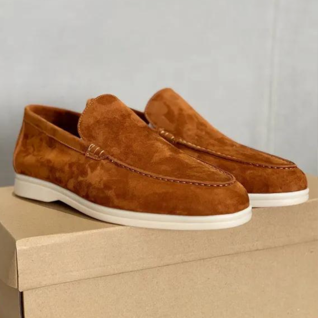 Stefano Luxus-Loafers aus Wildleder – Elegante Slipper mit Lederinnensohle für Herren 5